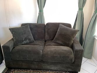 Bob’s Discount Furniture, Sofa, Loveseat, & Ottoman Green