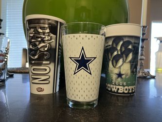 Sports Team Drinking Glasses, Cups, Coffee Tumblers and Popcorn Buckets