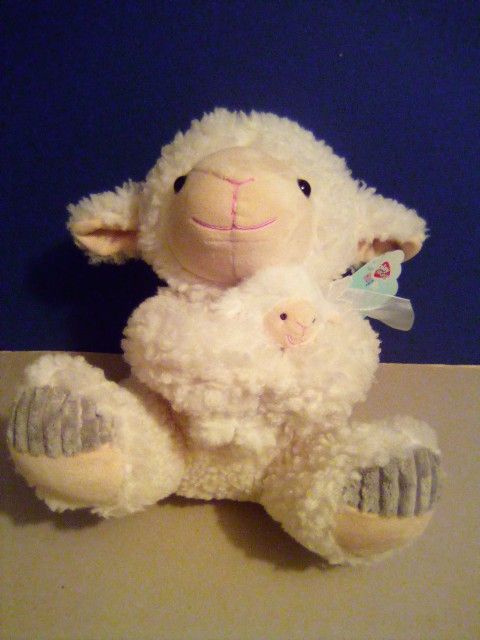 Plush Lamb With Baby