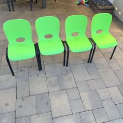 Lifetime Stacking Kids Chairs (4)