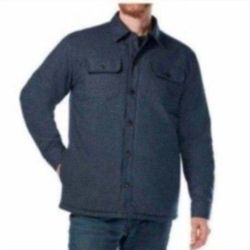  Mens Navy Rugged Elements Insulated Jacket Shirt Size Small S Chamara Camisa Azul De Hombre Nueva  New Small