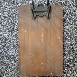 Globe-Wernicke Co. "Columbia File" wooden clipboard
