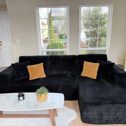 New Corduroy Sectional Sofa Couch | Delivery Available 