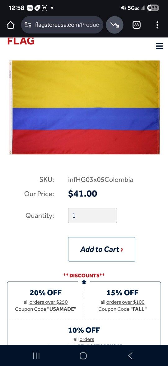 Colombian Flag
