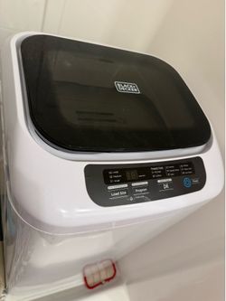 BLACK+DECKER 0.84-cu ft Portable Impeller Top-Load Washer (White)