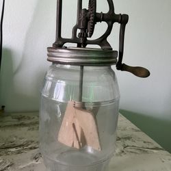 Vintage Old Butter  Hand Mixer Works 