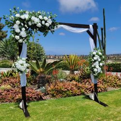 Rustic Wedding Wood Flower Arch