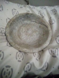 Ancient Hand Carved Stone Bowl/Plate