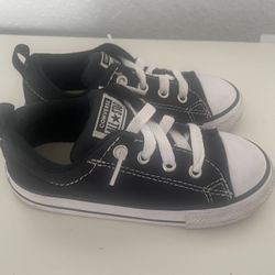Converse All Star Toddler Kids Low Top Shoes Black, Size 9