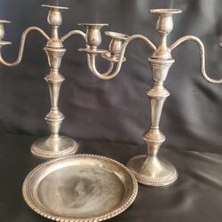 F.B. Rogers Silver Co. Candelabras