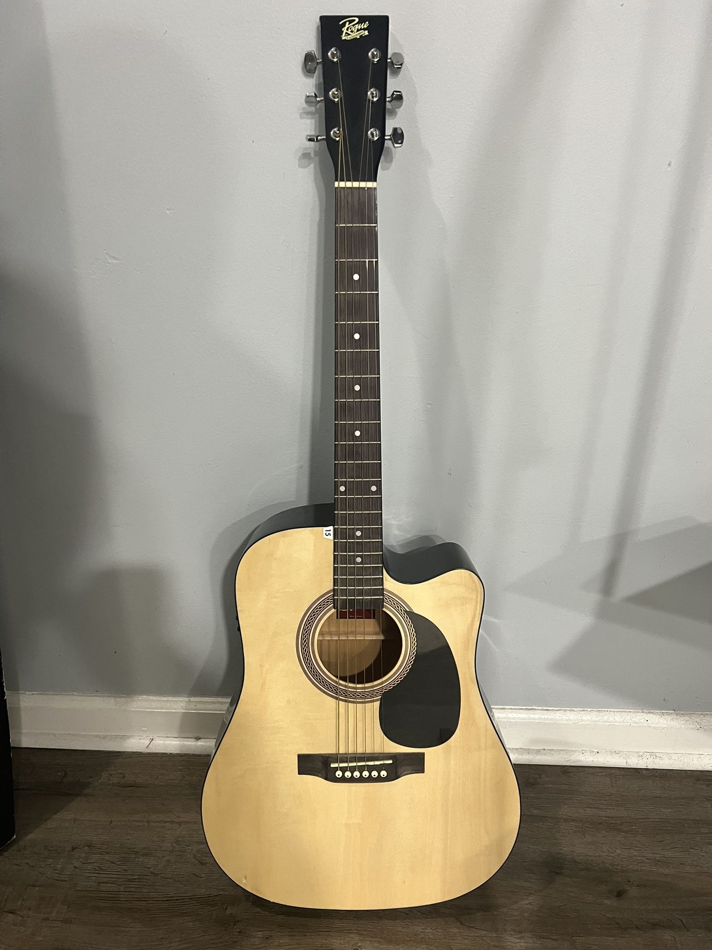 Acoustic Guitar With Built-in Tuner