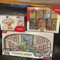 Pokemon Bundle. Blooming Waters, Scarlet & Violet, Prismatic Evolutions 