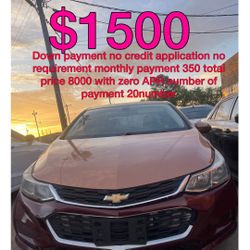 2018 Chevy Cruz No Credit Application 