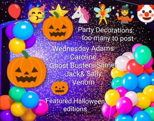 halloween/ related themed Birthday party decorations