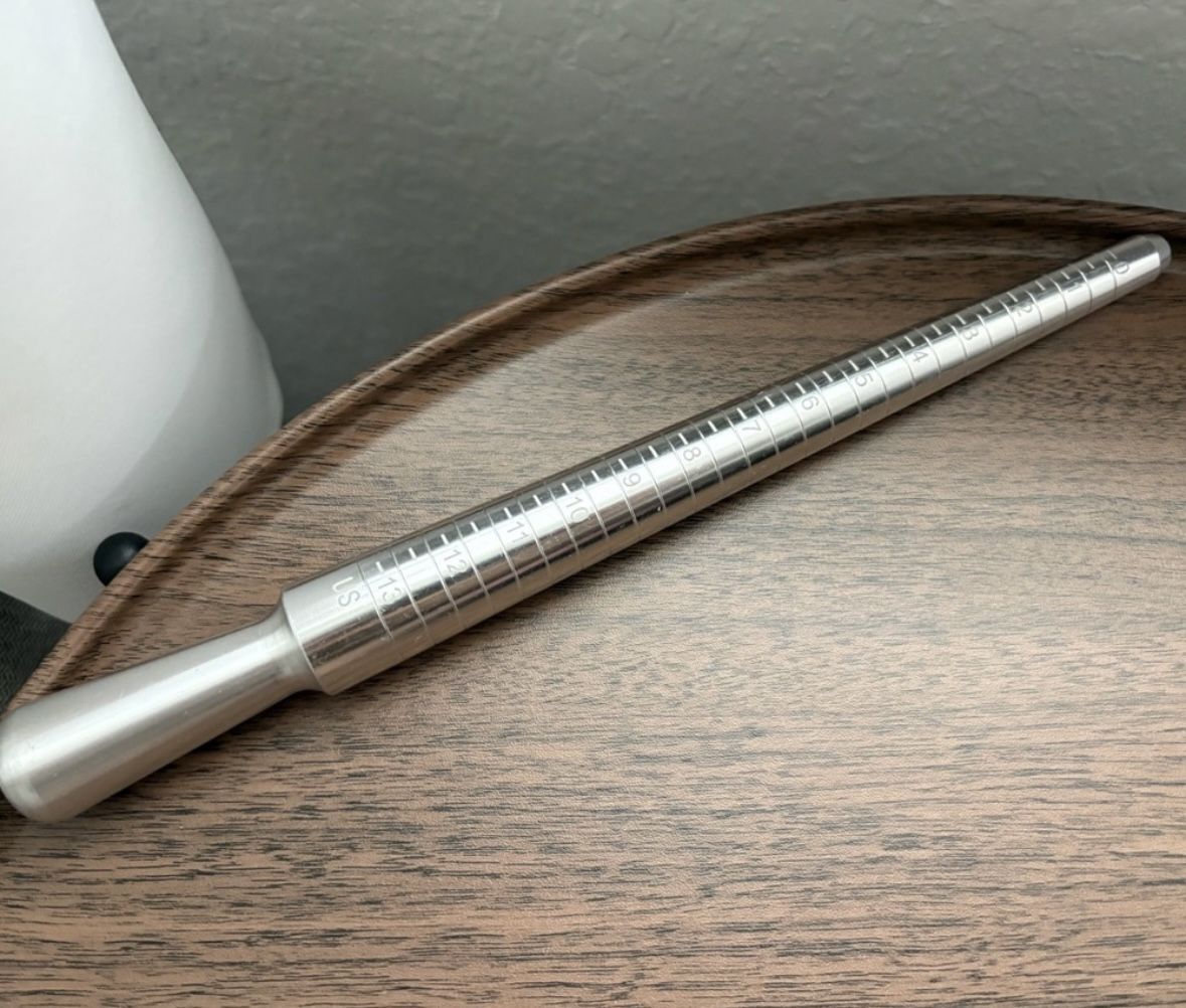 $8 for Ring Sizer Measuring Tool Metal Ring Mandrel Measurer Jewelry Making Tool