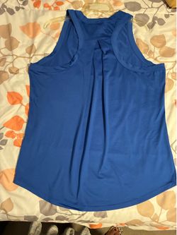 Blue sleeveless Athletic Tank Top Size. XL New