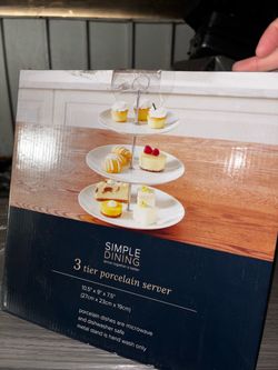 $15 3-tier porcelain server
