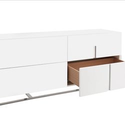 White Drawer dresser (MODERN CABINET)