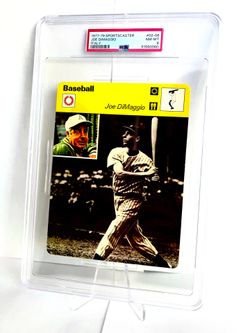 1977-79 Sportscaster #02-08 ITALY Joe DiMaggio - New York Yankees HOF Legend - PSA 8 NM-MT Low Pop💎