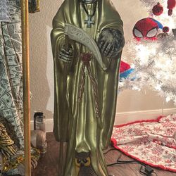 3ft Gold Santa Muerte