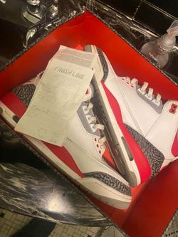 Jordan 3 fire red 3s size 11