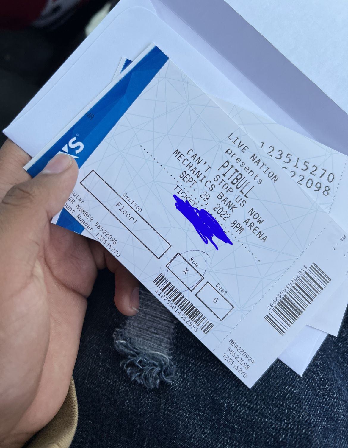 1 pitbull concert ticket