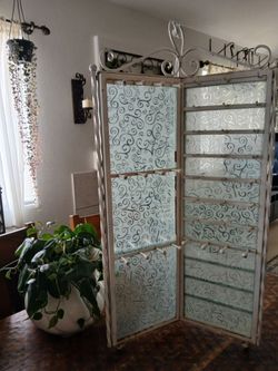 Vintage Wrought Iron Jewelry Display Stand