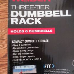 WEIDER THREE-TIER DUMBBELL RACK