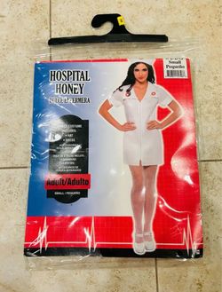 Halloween Nurse Costume Dress with Hat