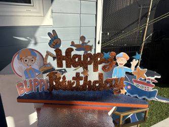 Blippi Birthday Sign 