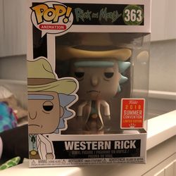 Funko Pop 363 Rick And Morty Western Rick Exclusive