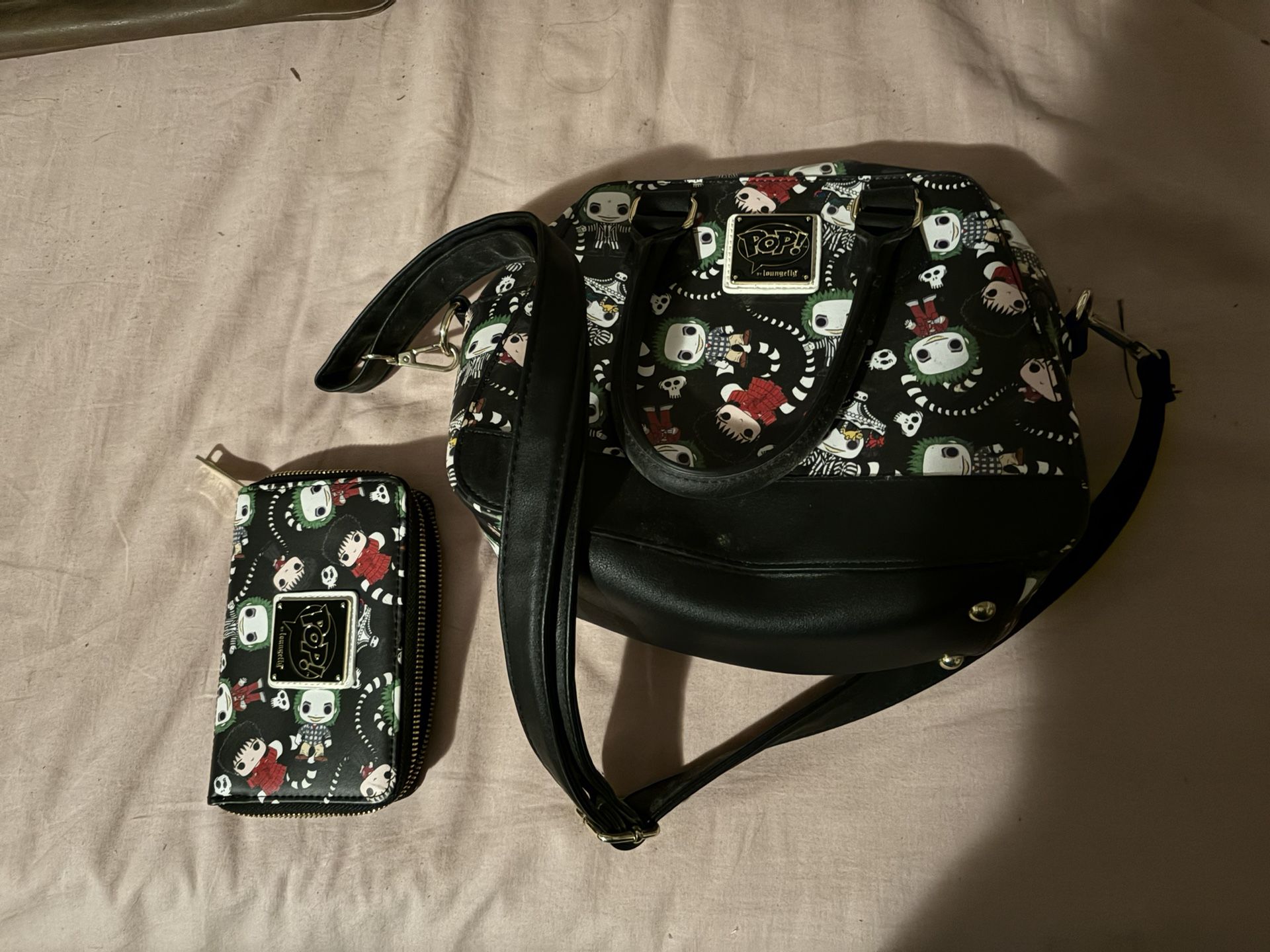 Loungefly Beetlejuice Funko Pop Bag & Wallet Set