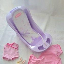 American Girl Doll Bitty Baby Purple Bathtub Retired
