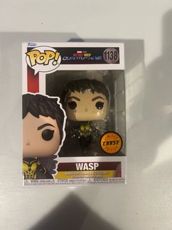 Funko Pop Marvel Wasp #1138 CHASE Unmasked Ant-Man Quantumania Limited Edition