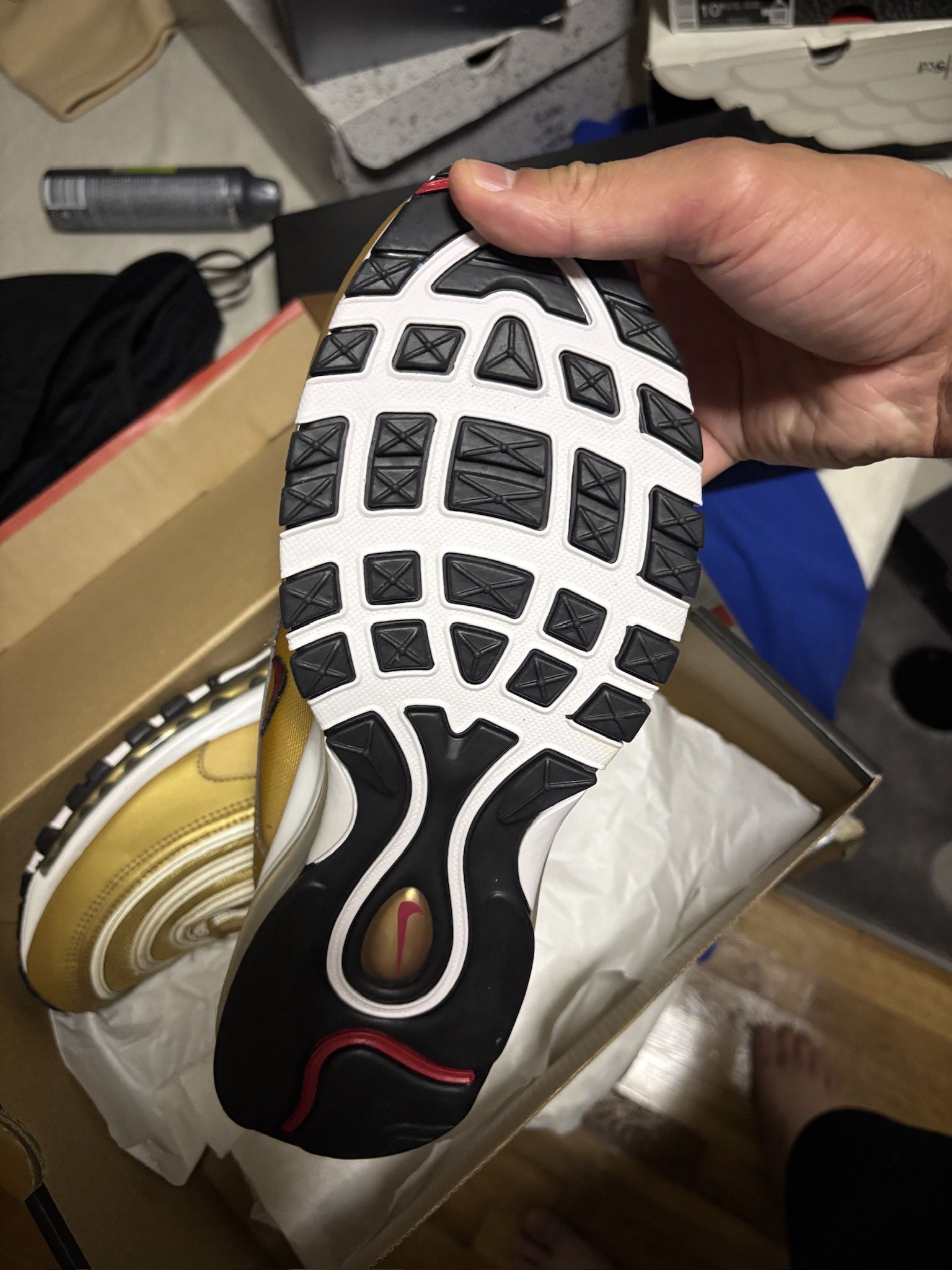 Nike Gold Air Max 97s