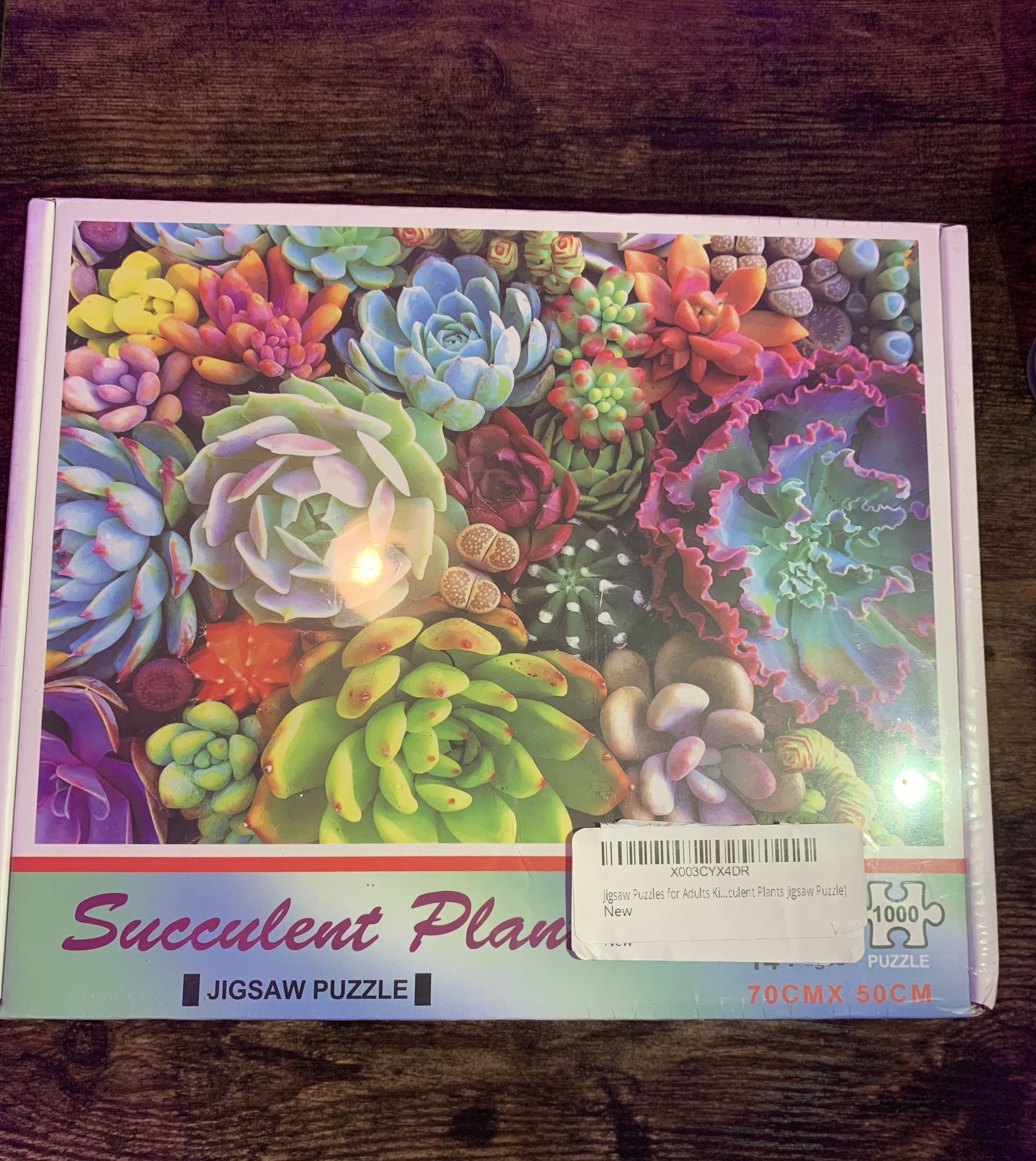 Succulent Plants Jigsaw Puzzles for Adults Kids 1000 Pieces