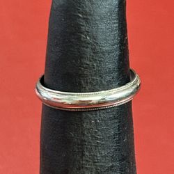 14 K White Gold Engagement Ring 