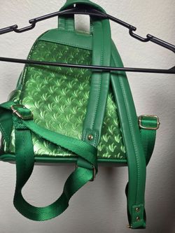 Loungefly Pokémon Bulbasaur Mini Backpack Green Faux Leather Zip Adjustable