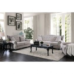 2 PCS Eloid Collection Sofa and Loveseat set- matching accent chair is also available Now 1689.00 Free Delivery 🚚