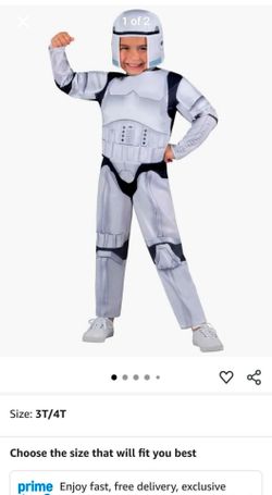 Halloween Costume
STAR WARS Storm Trooper Deluxe Toddler 3t/4t Brand New never used