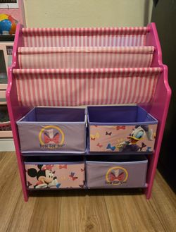 Disney Minnie Mouse Book and Toy Organizer: