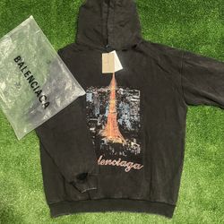 Black Balenciaga Tokyo Hoodie