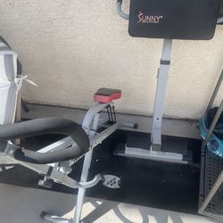 Back extension and squat machine