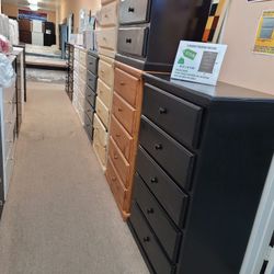 5 Drawer Pinewood Dresser ($269 White Color )