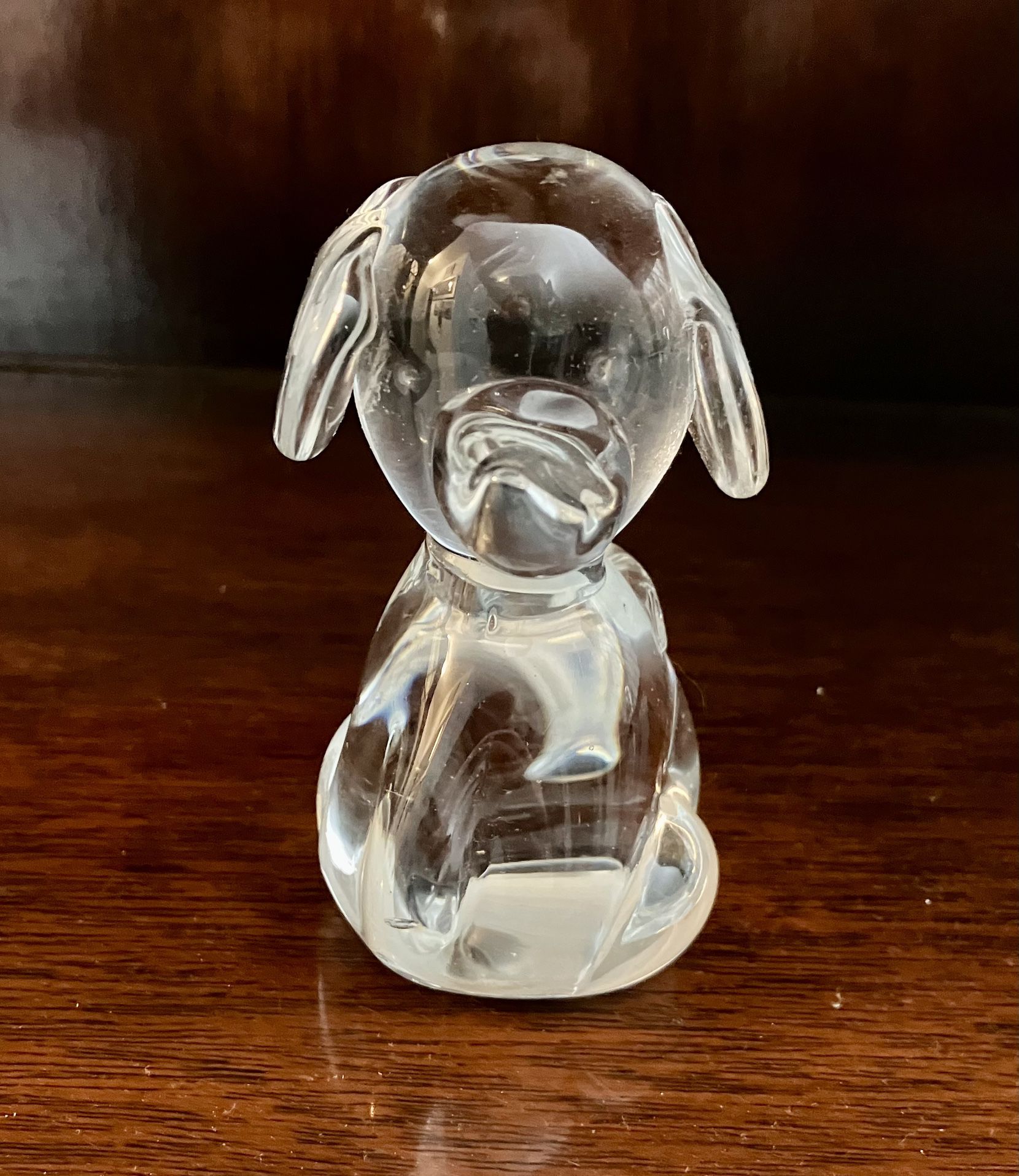 Glass Puppy Figurine