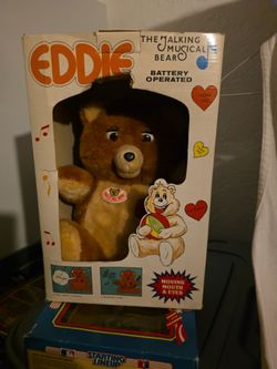"Eddie" The Talking Musical Bear in box