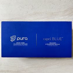 Pura Smart Home Fragrance Diffuser Starter Kit with 2 Capri Blue Volcano Refill