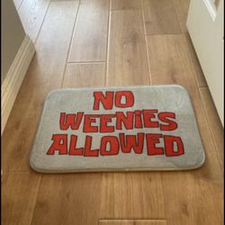 No Weenies Allowed Doormat