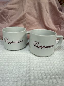 Cappuccino Mugs Set of 2 – Cute Bistro Style