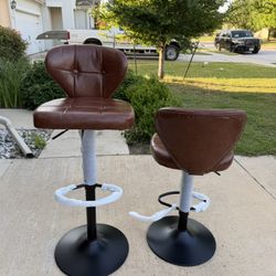 Barstool Set Of 2 Sleek And Durable 